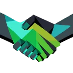 PTG icon of two shaking hands. The deal of website consulting is done.