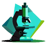 PTG Microscope icon to portray research, analysis and work.